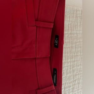 Red work pants never worn